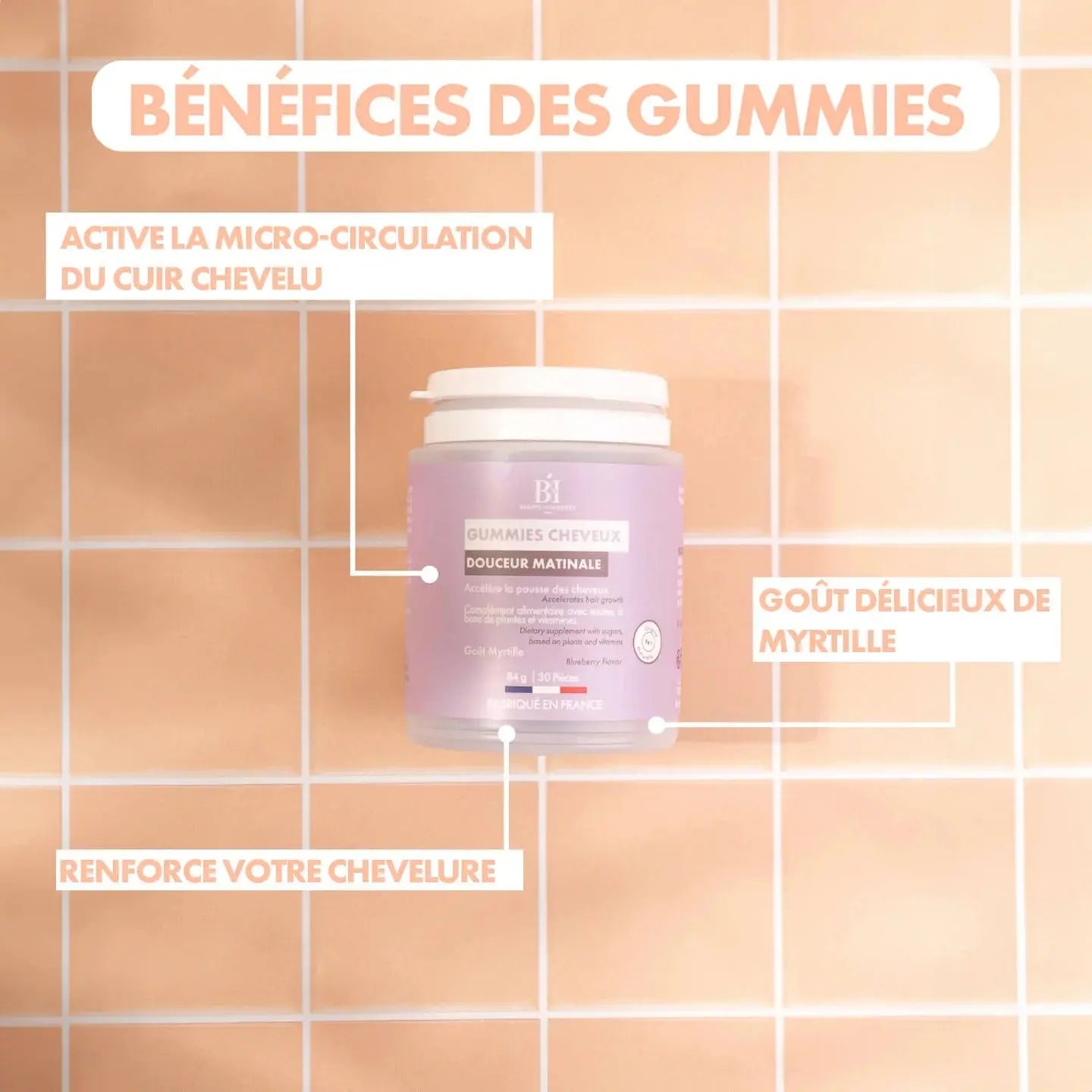 Gummies Cheveux - Beauté Insolente Beauté Insolente