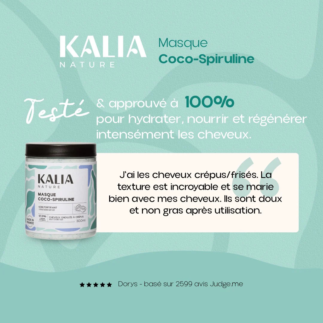 Masque Coco-Spiruline - Kalia Nature - 300ml