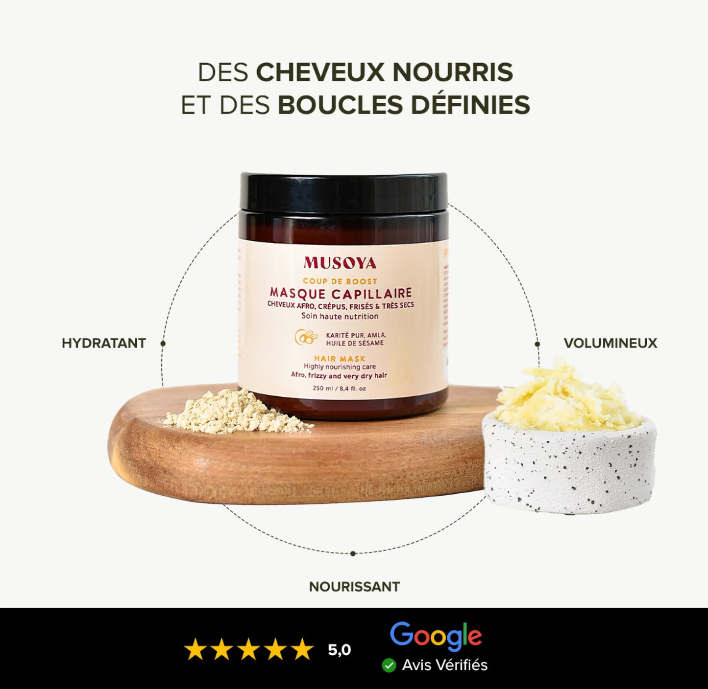 Routine Complète - Cheveux Crépus/ Frisés - Musoya